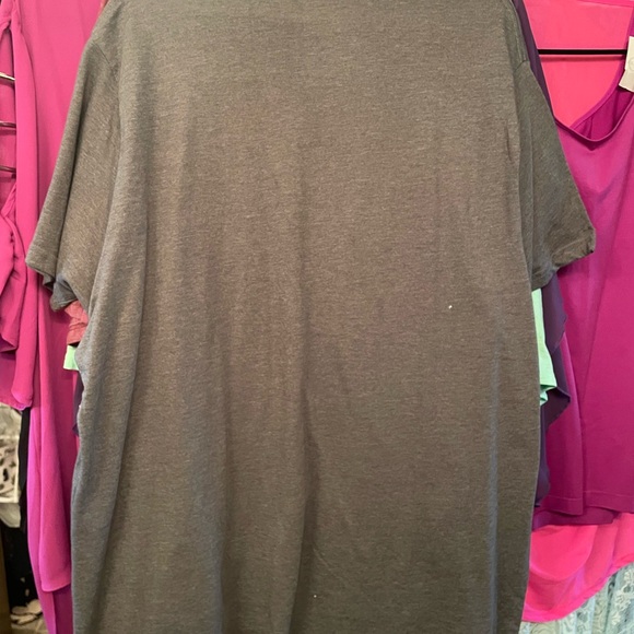 Gray Short Sleeve Tee with Inspirational Print Austism Works - Picture 4 of 4